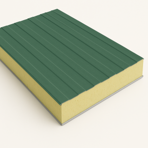 Стеновая сэндвич-панель с минеральной ватой 60 мм RAL 9002 в наличии в Самаре