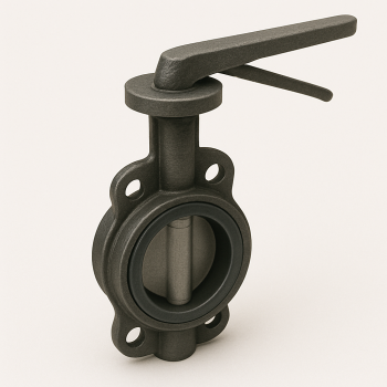 Затвор чугунный дисковый ДУ 150 РУ 10 ГОСТ 12521-89 в наличии в Самаре