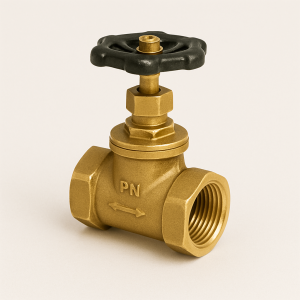 Клапан запорный латунный ДУ 15 РУ 16 15б1п в наличии в Самаре
